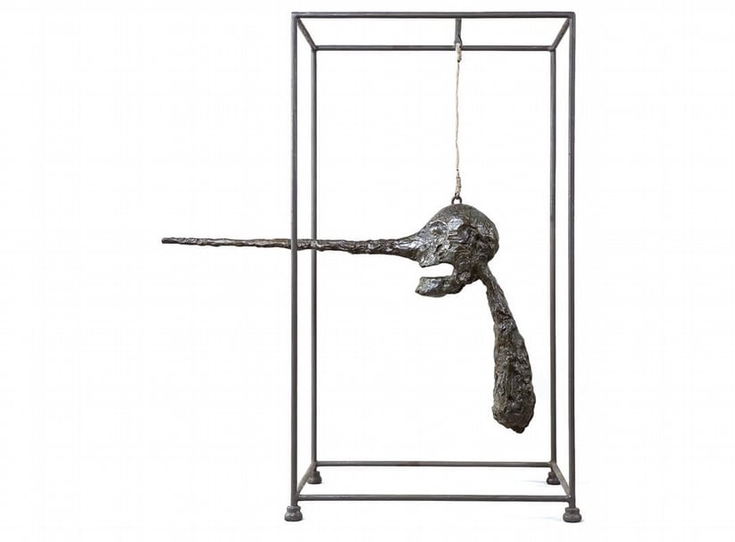 Alberto Giacometti “The Nose”, 1947 (version in 1949)．Bronze．80.9×70.5×40.6 cm. Collection Fondation Giacometti, Paris, inv. 1994-0017 © Estate Giacometti (Fondation Giacometti + ADAGP) Paris, 2015