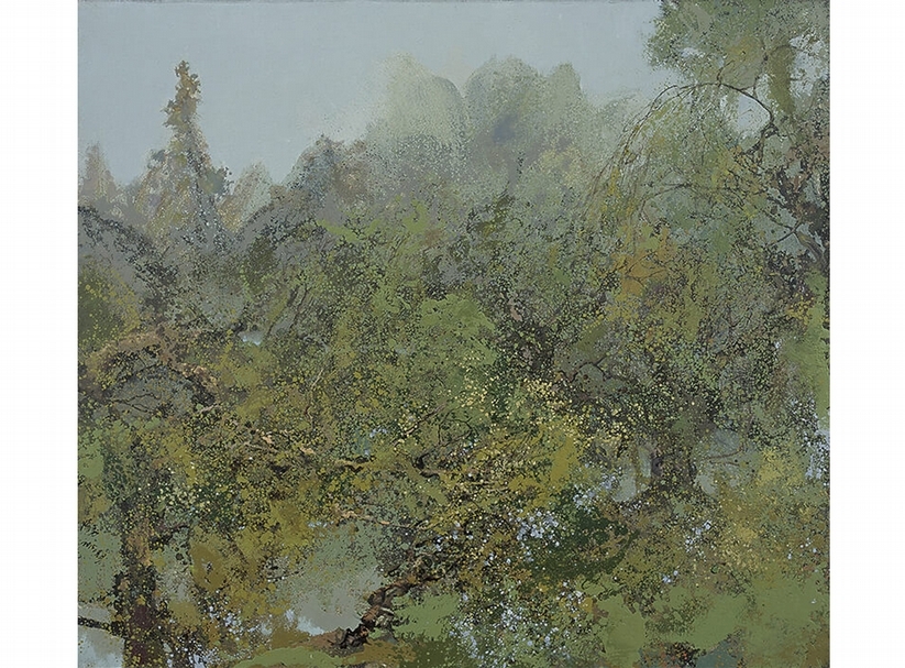 洪凌｜瑩然生翠 油彩、畫布 190x170cm 2015 索卡藝術中心提供
