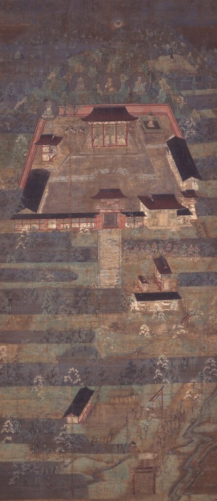 圖5〈笠置曼荼羅〉，日本大和文華館藏。
