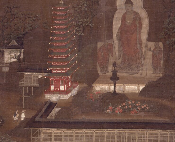 〈笠置曼荼羅〉，日本大和文華館藏。