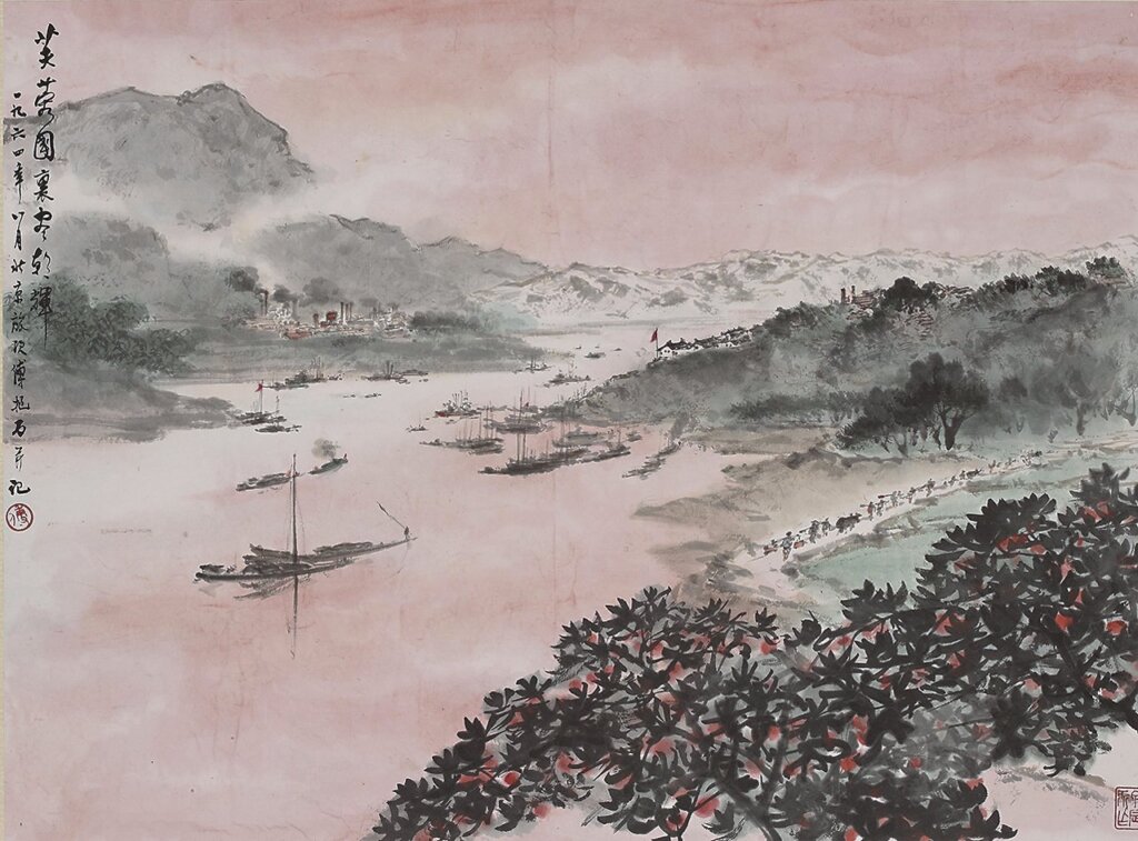 遼寧民間繡品展展場一角。