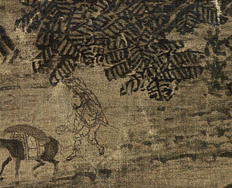 畫成千年後，方在1958年由故宮前副院長李霖燦發現隱藏於畫作左下方的「范寬」簽名。