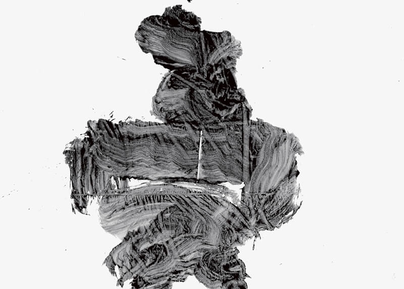 井上有一《豪》.紙本水墨.130.7×180.4 cm.1960。