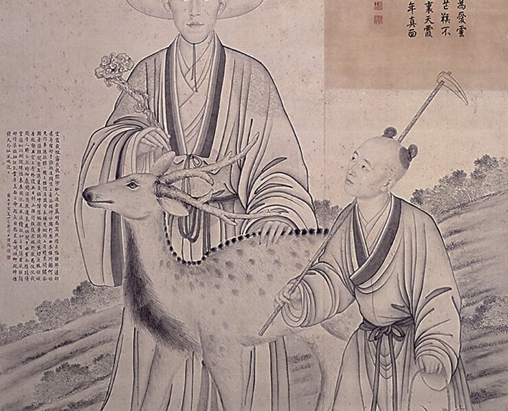 〈弘曆採芝圖〉，北京故宮藏。