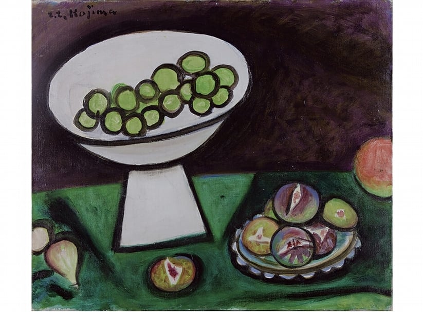 兒島善三郎《静物》．53×45.5 cm．1951。（圖／日動畫廊）