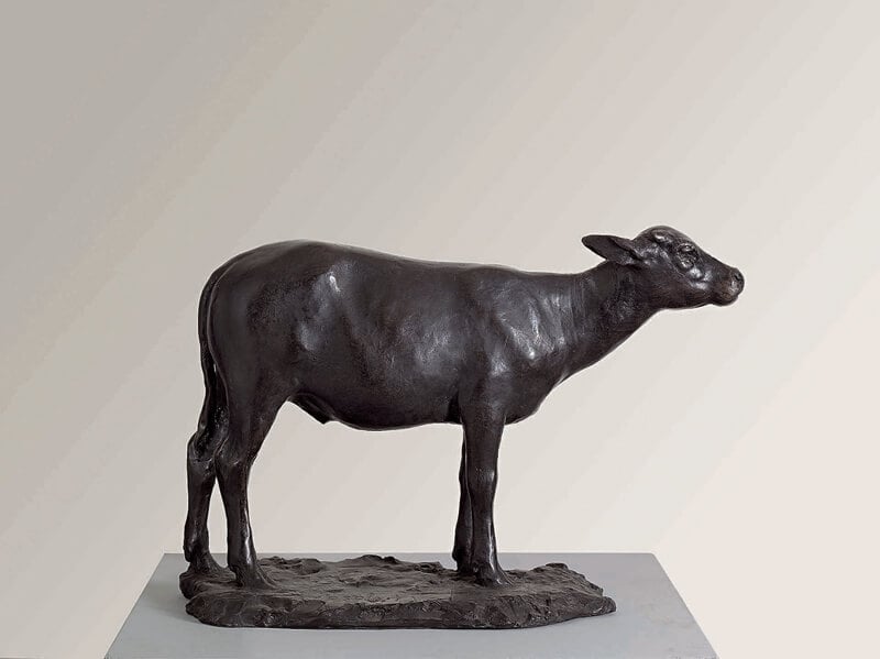 黃土水｜犢 銅 30x42x20cm 1930 東之畫廊提供