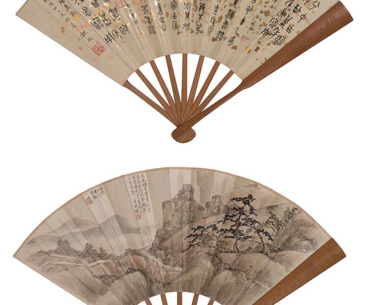 編號B079黃檗木庵〈行草大中堂〉，144×75公分，起拍價新台幣15萬元，落槌價新台幣140萬元。