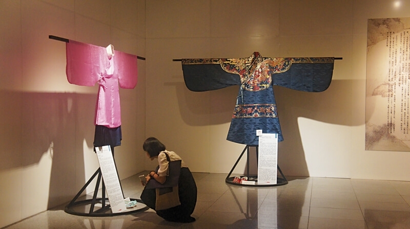 特別展出的明代服飾。