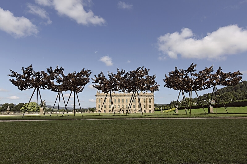 這次展出中最年輕的藝術家Conrad Shawcross《The Dappled Light of the Sun, i, ii, iii》。
