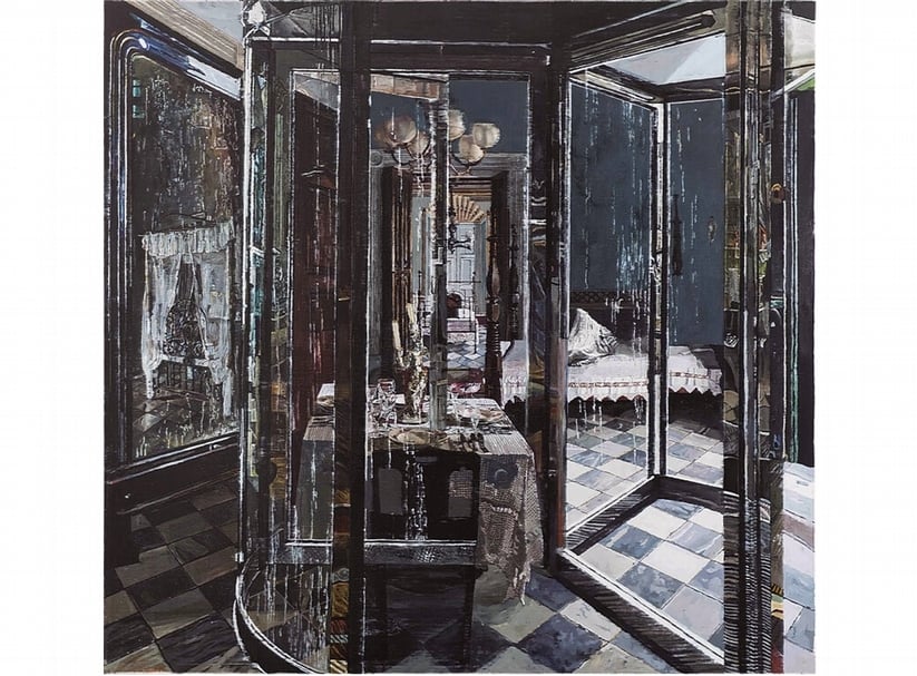 袁遠《Romantic Museum》．油彩畫布．195×185 cm．2015。