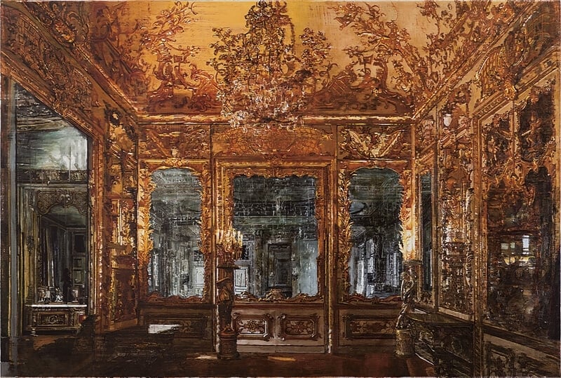 袁遠《The End of the End》．油彩畫布．230×155 cm．2015。