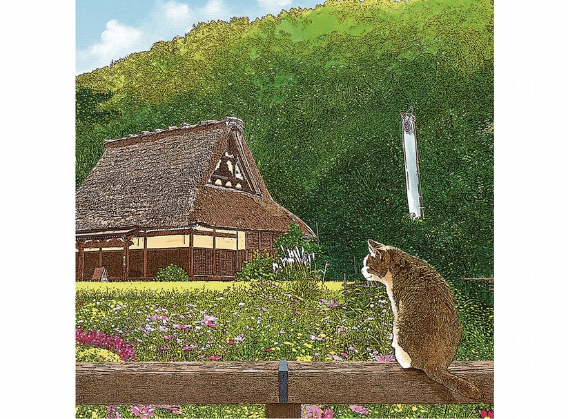 林宗範《花舞春風中》．壓克力．80×53 cm．2015。（陶華灼藝廊提供）
