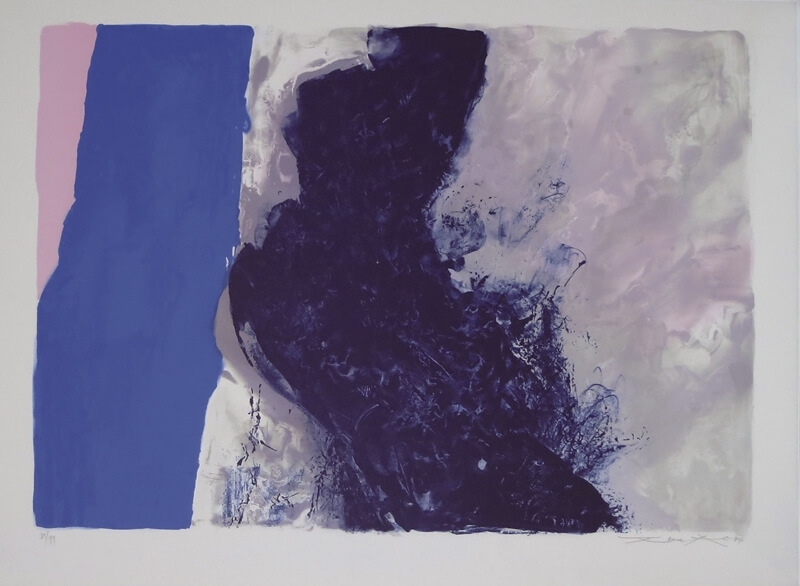 趙無極《無題》．限量版畫． 63×47 cm．1994。（琢璞藝術中心提供）
