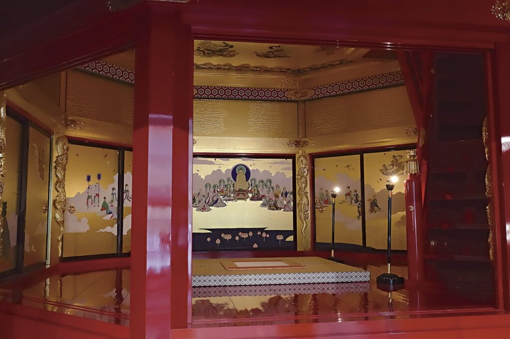 安土城八角佛堂內部（復原），安土城天主信長之館藏。