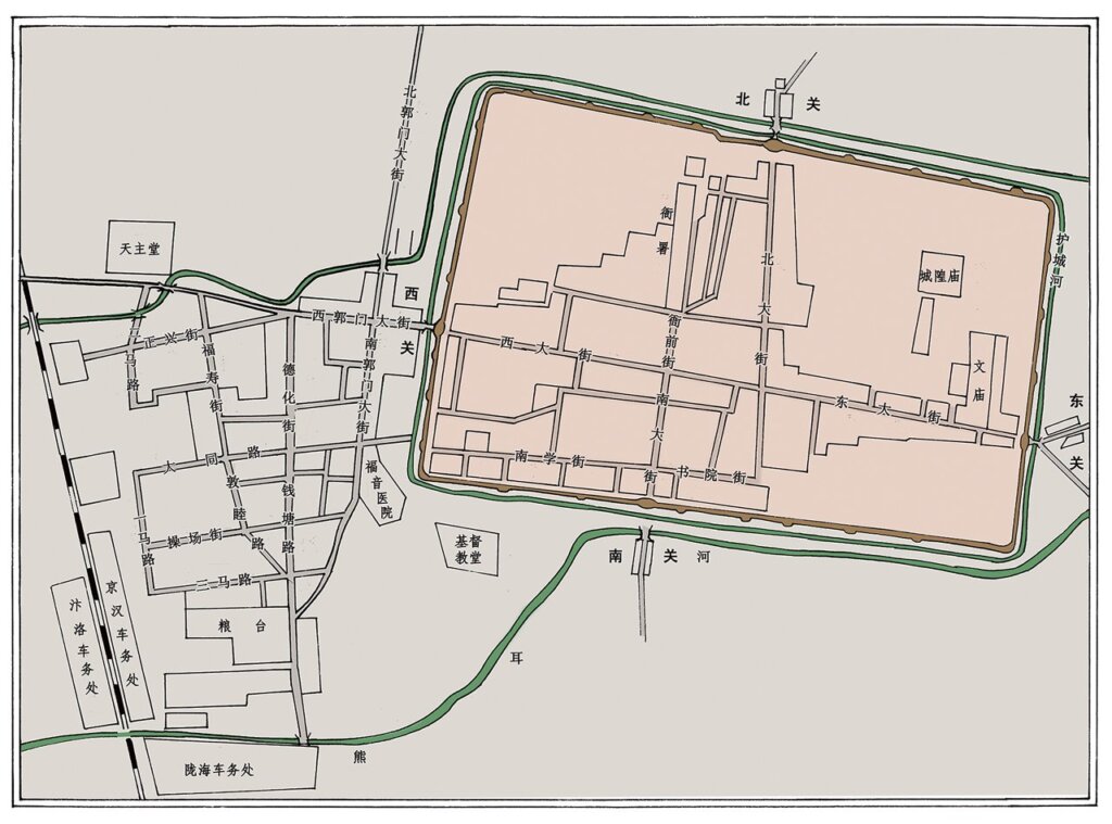 鄭縣周邊地圖。