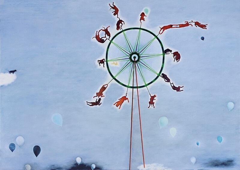 蘇旺伸│啊 摩天輪 200x280cm 2008 台北市立美術館提供