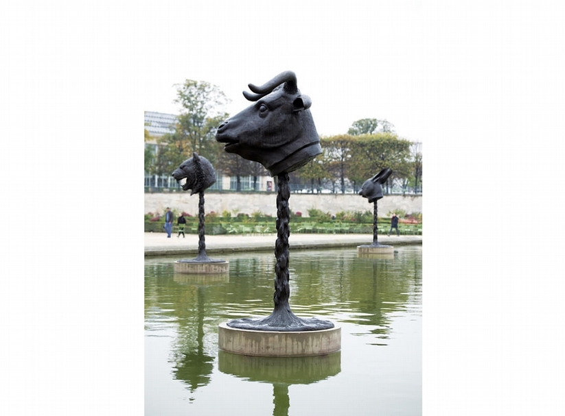 艾未未，十二生肖，2010，Lisson畫廊代理，杜樂麗花園。