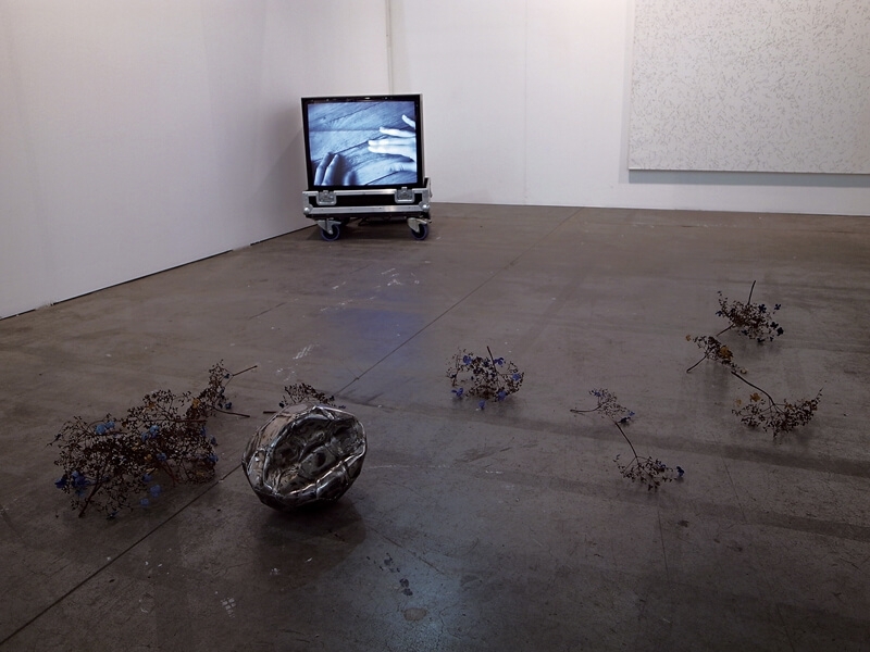 「Present Future」展區以個展方式推薦年輕藝術家，柏林的Gregor Podnar畫廊帶來Marzena Nowak的錄像及物件裝置。