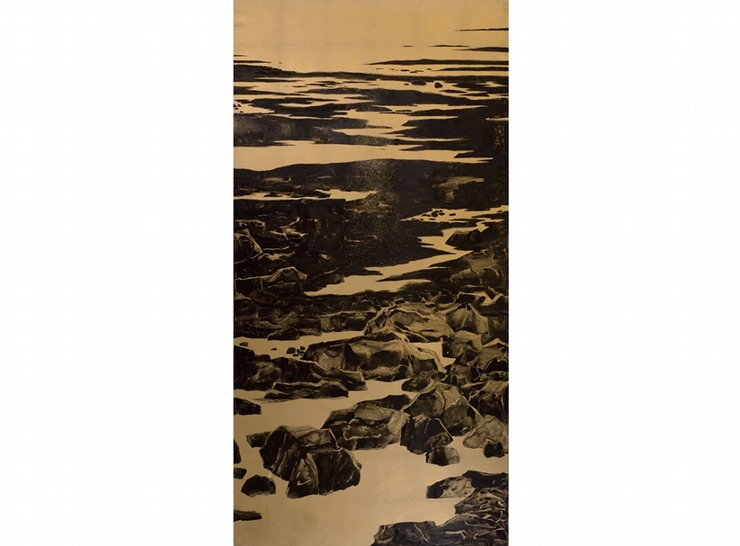 李義弘，，188×94公分，2015。