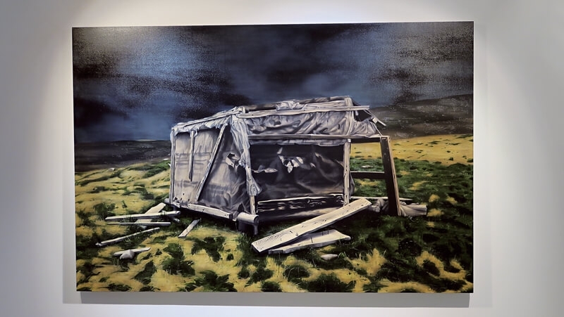 池田光弘《羅馬尼亞2號》‧油彩、畫布‧194×130.3 cm‧2015。