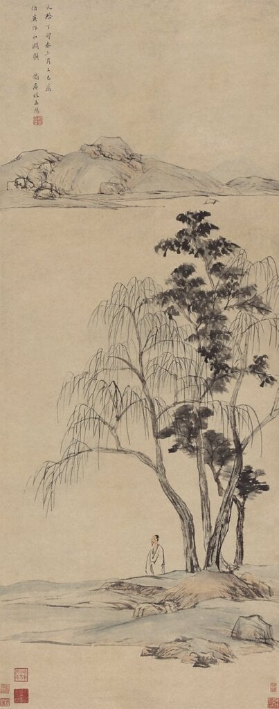 明程嘉燧〈西澗圖〉,成交價人民幣1196萬元。