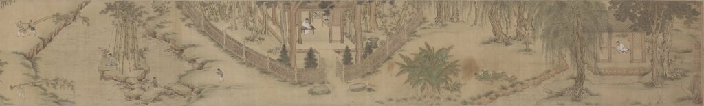 仇英〈獨樂園圖〉,美國克利夫蘭美術館藏,圖為局部。
