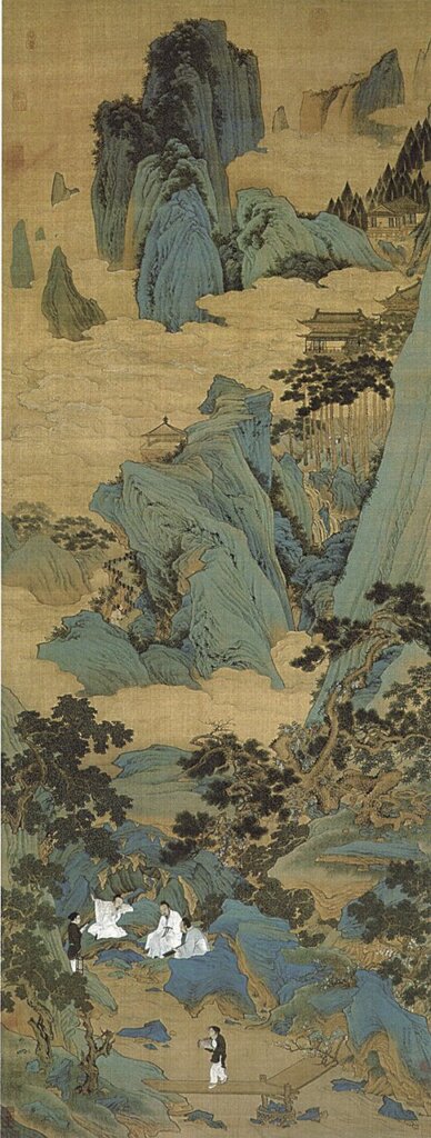 仇英〈桃源仙境圖〉,天津博物館藏。