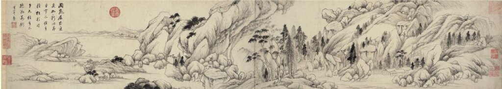 明董其昌〈疏林茅屋〉,成交價人民幣6900萬元。