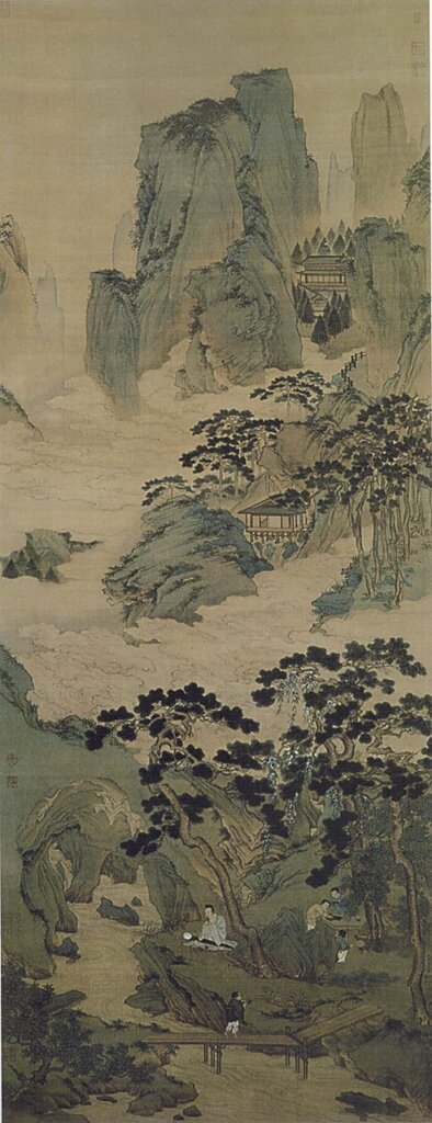 仇英〈玉洞仙源圖〉,北京故宮藏。