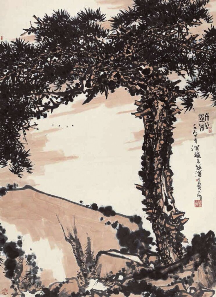 民國潘天壽〈勁松〉,成交價人民幣9315萬元。