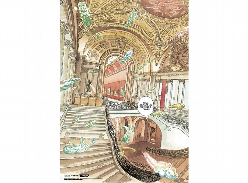 谷口治郎（Jirō Taniguchi）的作品則為結合個人回憶與羅浮宮史實交錯的故事。
