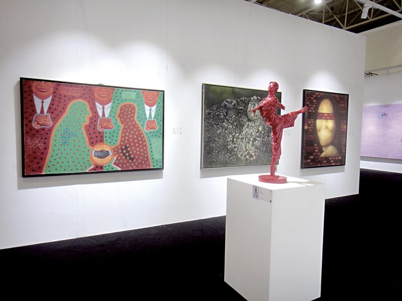 「現當代藝術夜場」預展現場。