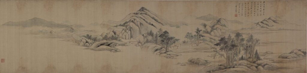 明董其昌〈林和靖詩意圖〉,北京故宮博物院藏。