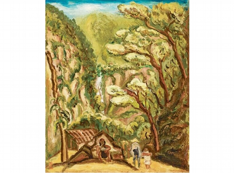 陳澄波│山居（太魯閣） 油彩、畫布 72x60cm 年代不詳 東京藝術大學典藏