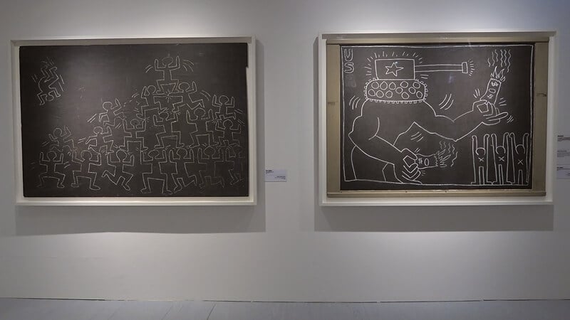 1981至1983年間於以粉筆在地鐵塗鴉的作品《無題》。