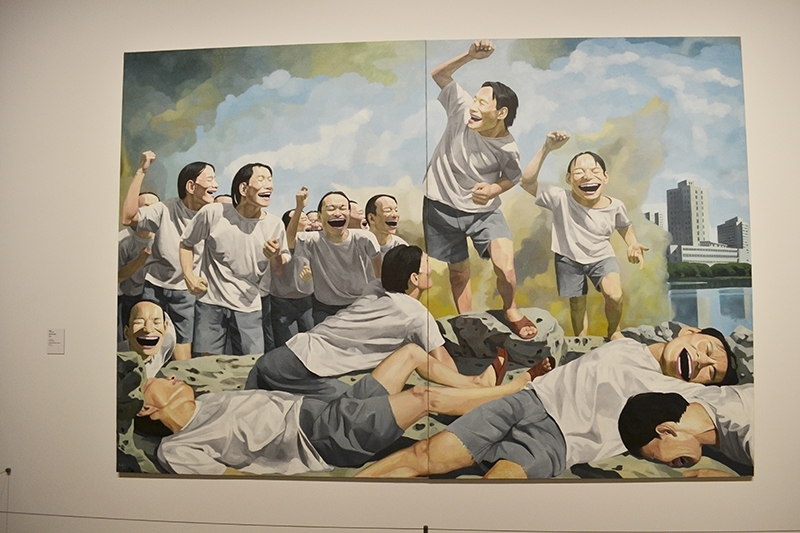 岳敏君《自由引導人民前進》，1995 (攝影／黎家怡)