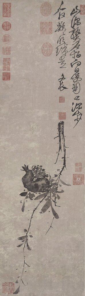 明徐渭〈榴實圖〉,台北故宮藏。
