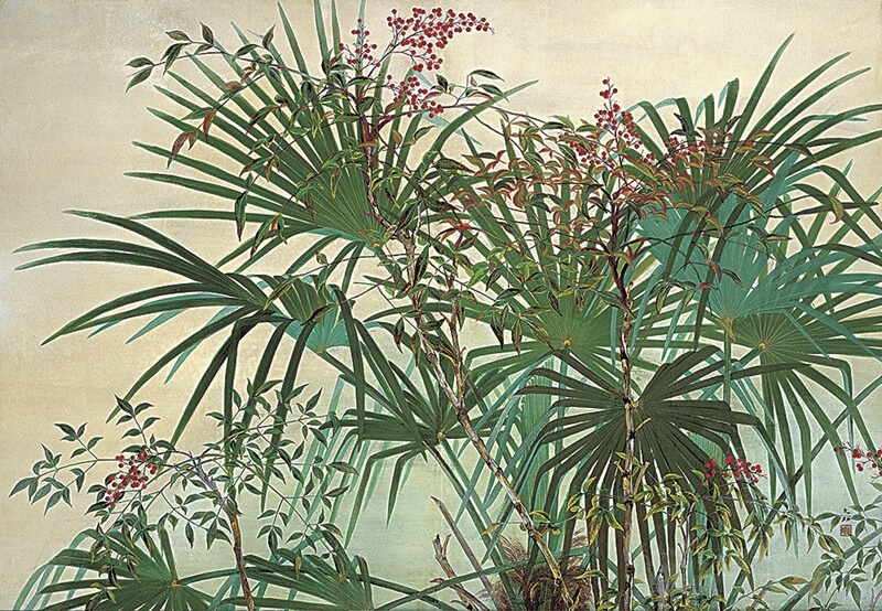 首度展出的林之助1936年作〈深秋〉，130×162公分，時僅20歲的他已展現出藝術天分。