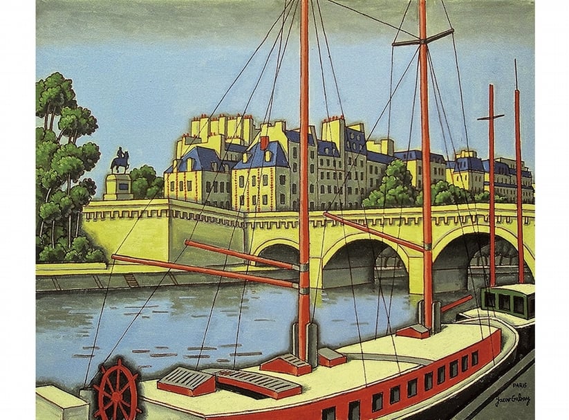 Yacov Gabay《Paris Montmarer》．油彩、畫布．50×60 cm．2015