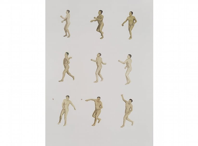 翟倞│一個軌跡．如何做一個反對者 紙本水彩 76x56cm 2015