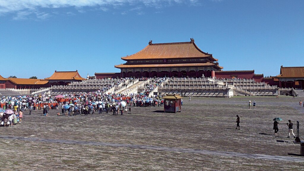 紫禁城外朝三大殿之首太和殿。攝影╱周穎菁。