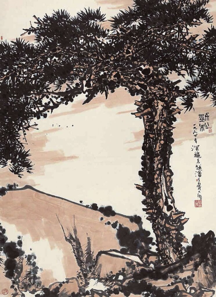 潘天壽〈勁松〉 中國嘉德．人民幣9315萬元