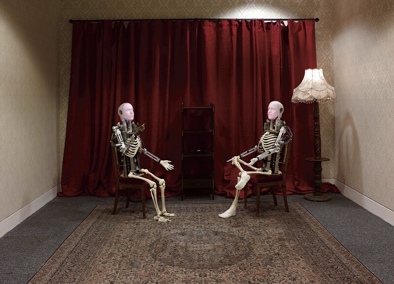 歇爾馬克《談話》.曼徹斯特美術館展場.2015-16。(攝影/Michael Pollard)
