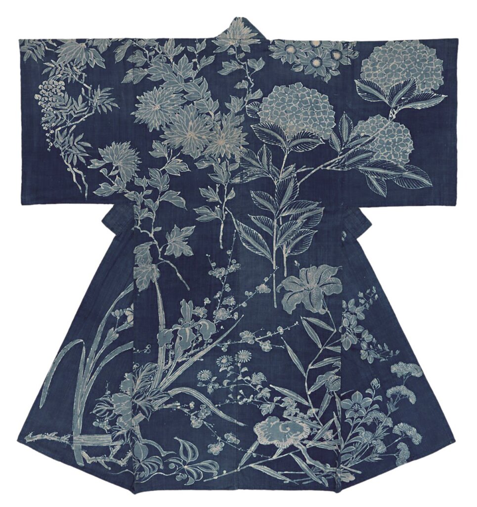 日本明治時期（1868～1912）〈夏日浴衣〉，145.3×133.3公分。
