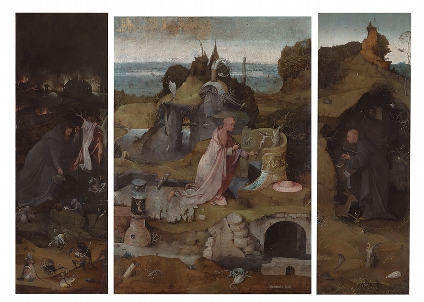 Hieronymus Bosch, Hermit Saints Triptych, c. 1495–1505, Venice, Galleriedell’Accademia