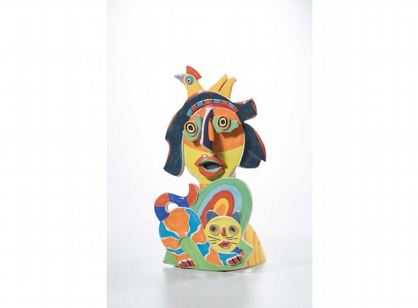 江隆芳,躲貓貓,高60cm,2015。