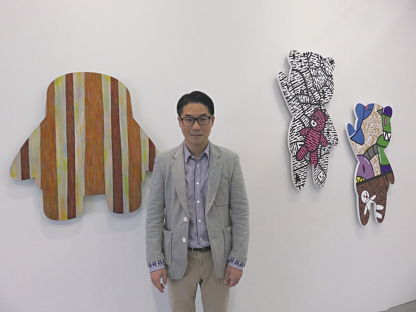 Gana Art與韓國藝術家Eddie Kang。攝影｜陳意華