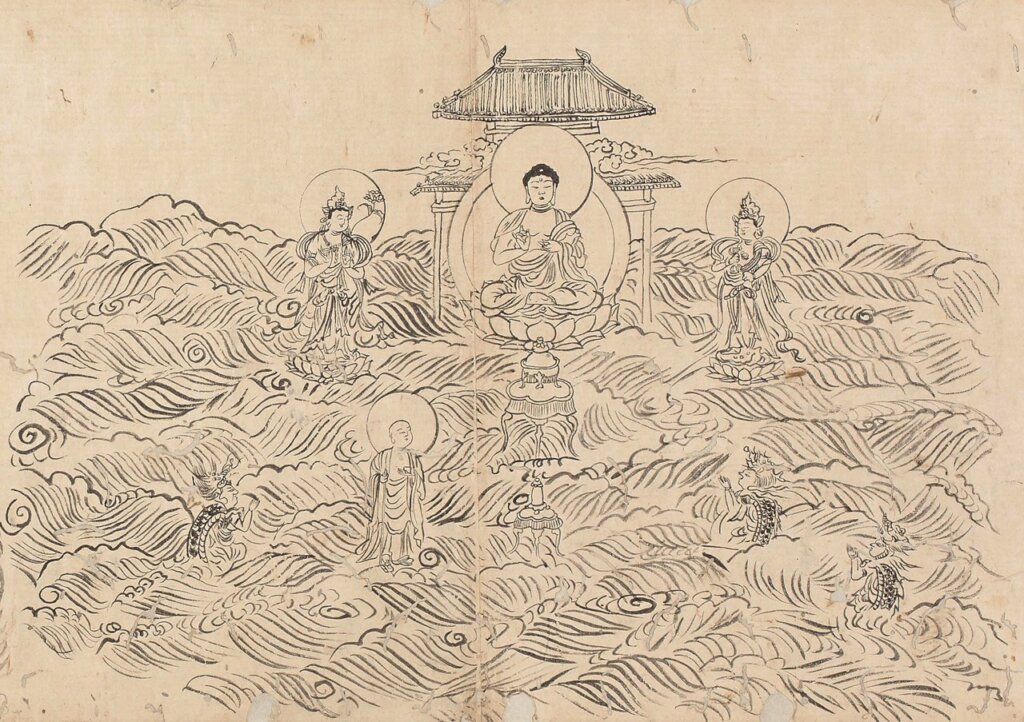 〈懸曼荼羅〉，出自《圖像抄》，日本大阪市立美術館藏。