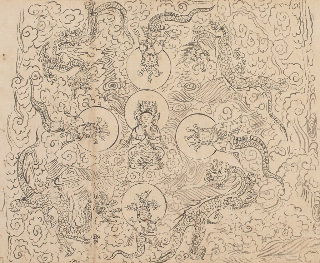 〈敷曼荼羅〉，出自《圖像抄》，日本大阪市立美術館藏。