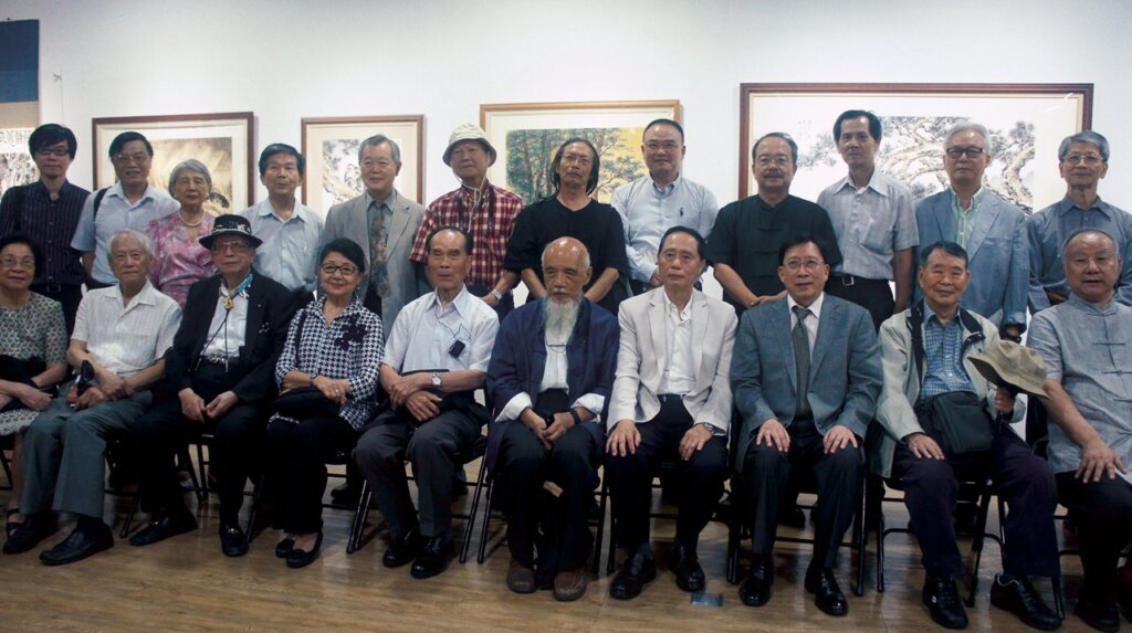 開幕式上林玉山門生及藝文愛好者共聚一堂。